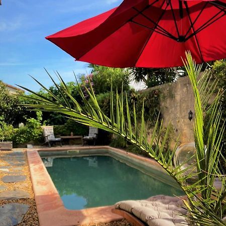 Chambre, Terrasse Et Piscine De L'Impasse Du Pressoir Le Crès Buitenkant foto