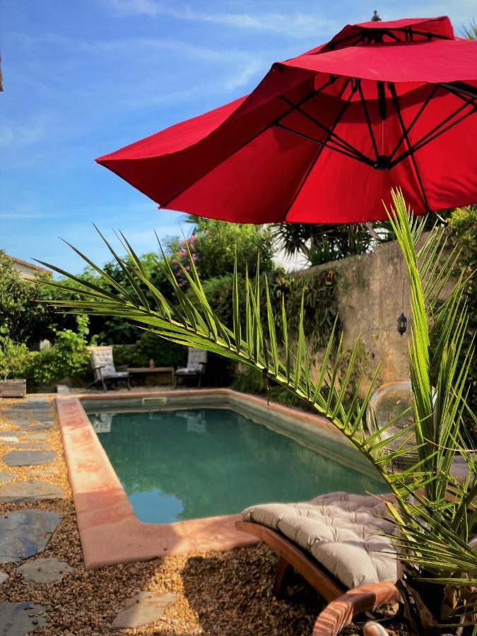 Chambre, Terrasse Et Piscine De L'Impasse Du Pressoir Le Crès Buitenkant foto